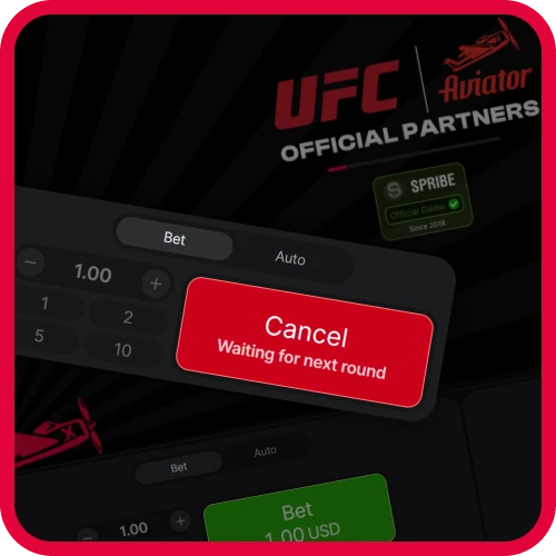 Place your bet before the game starts to join the Aviator round on 1xBet.