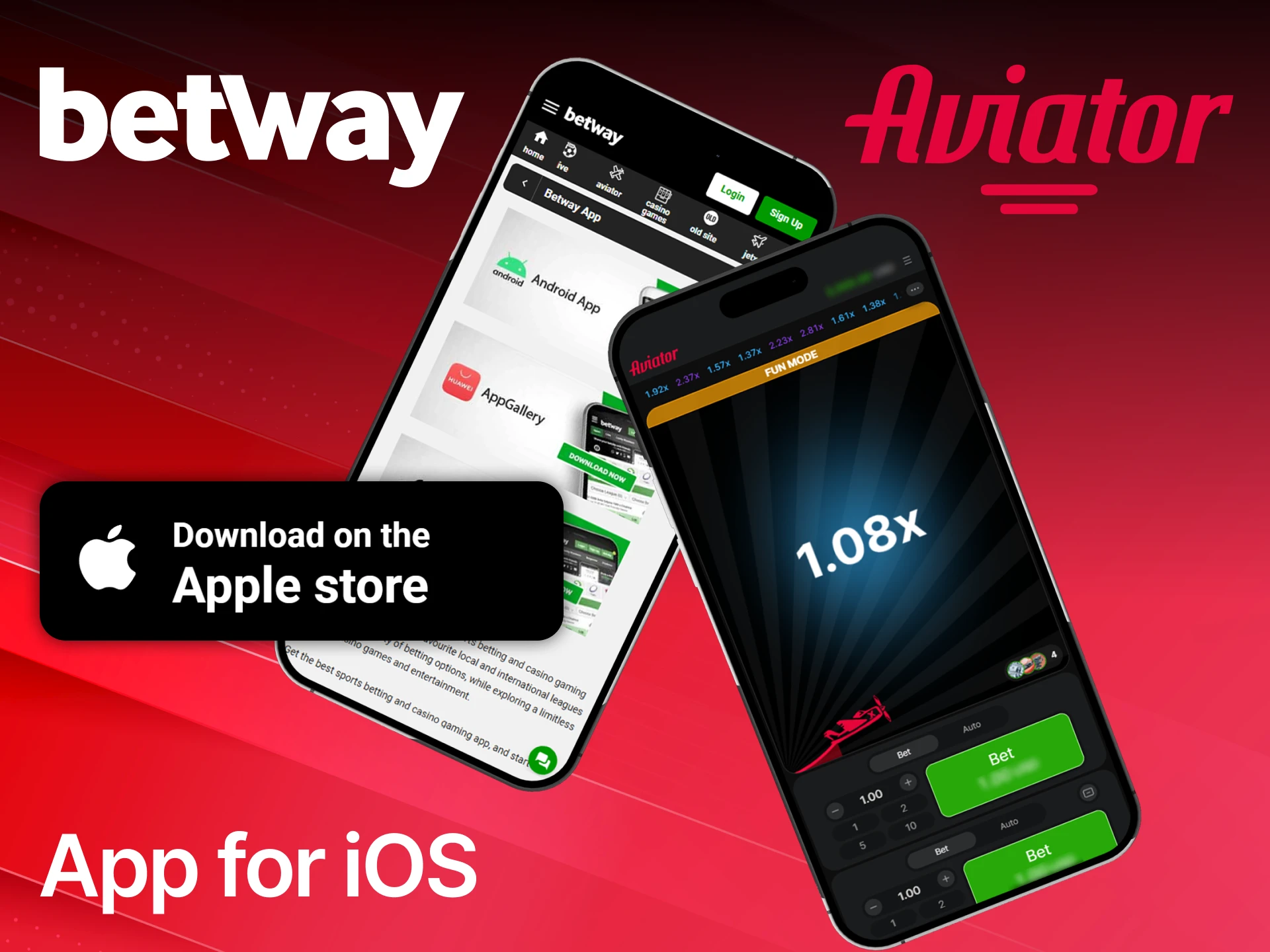 Get the Betway iOS app and start playing Aviator smoothly in Zambia for cash.