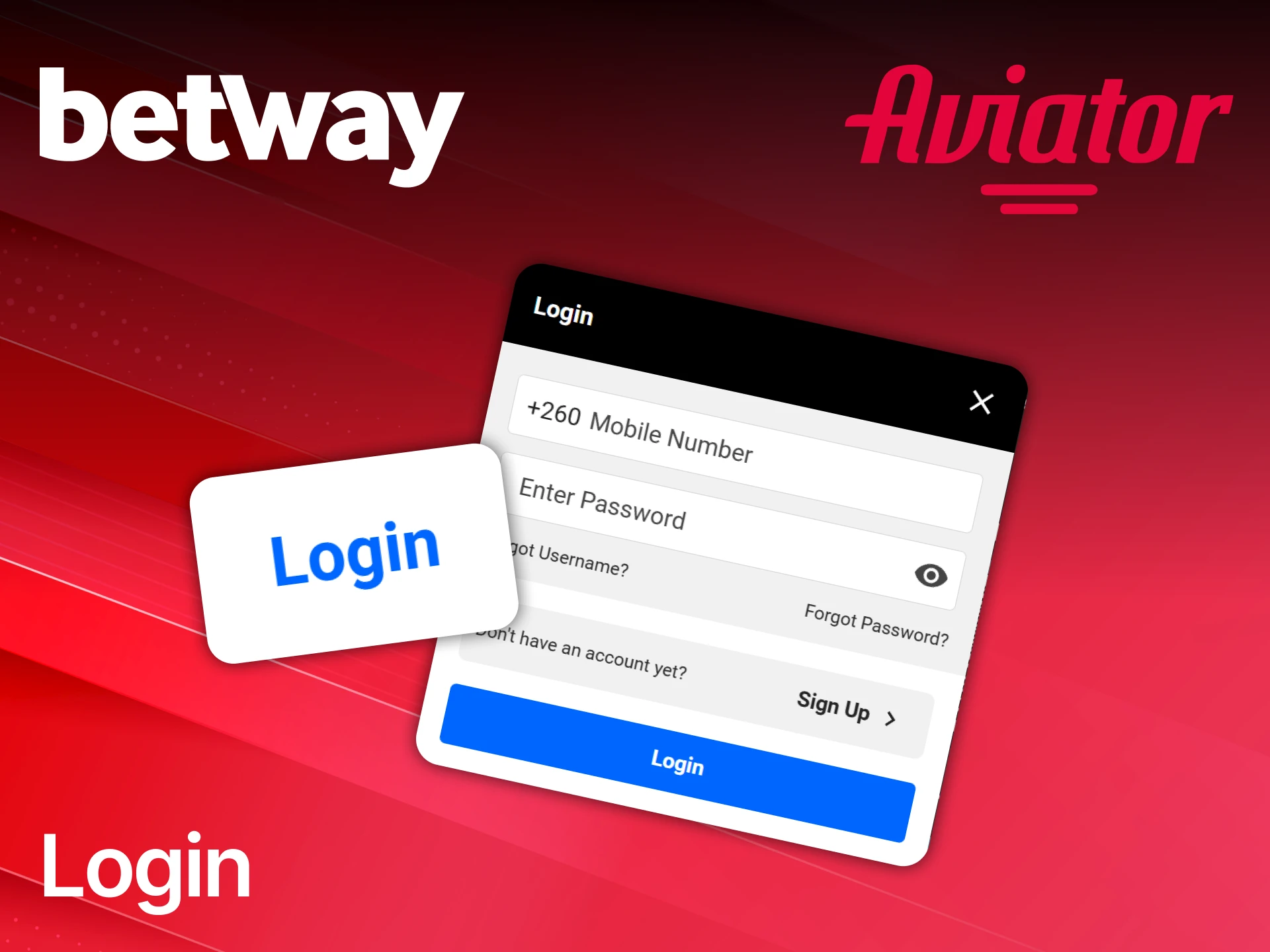 Log in to Betway in Zambia and get to the Aviator game for prizes.