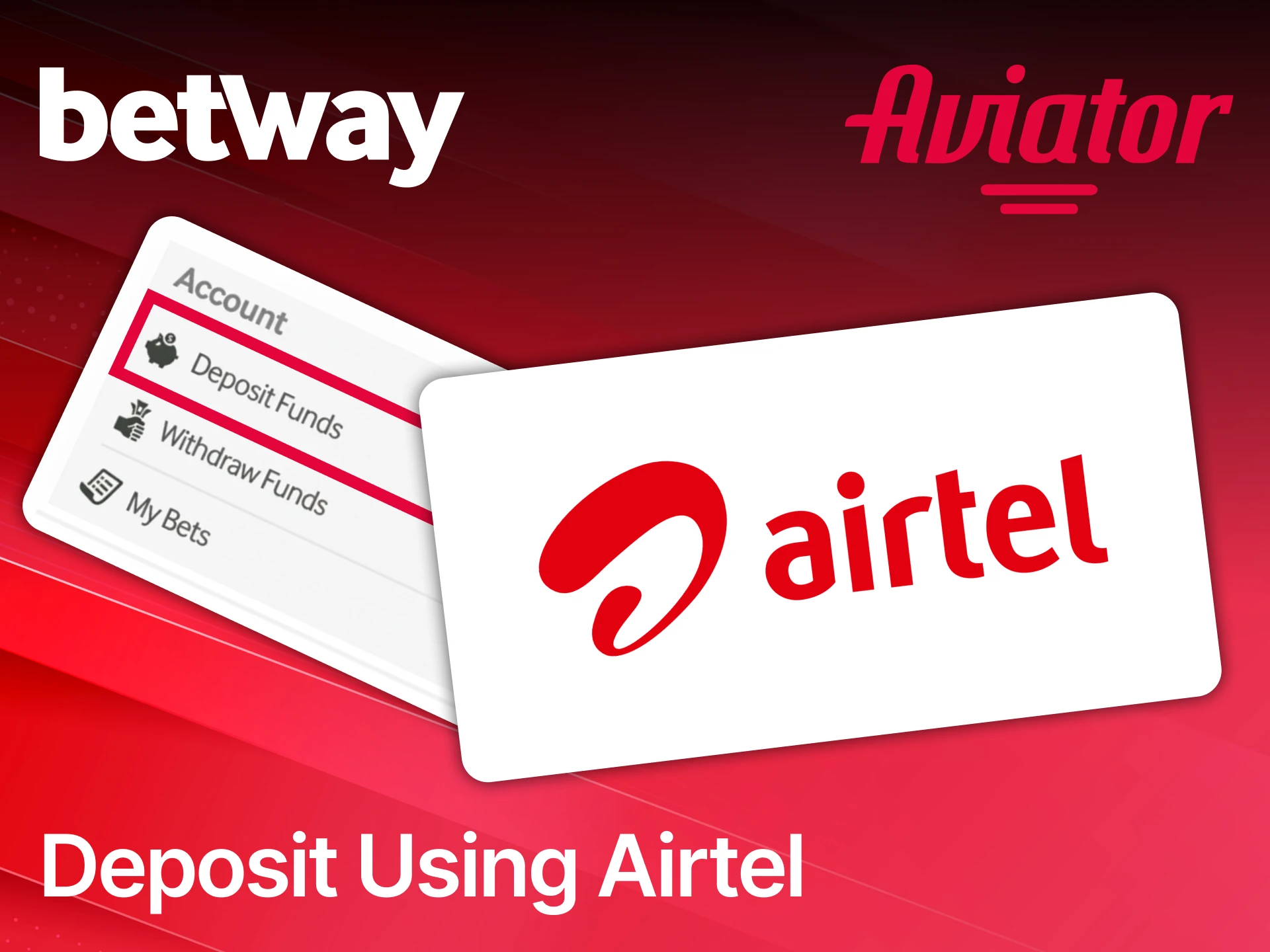 Deposit with Airtel and launch Aviator on Betway to start playing.