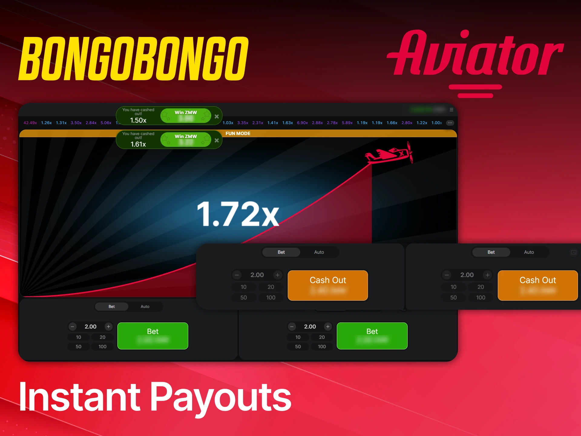 Secure your cash immediately from Aviator in BongoBongo.