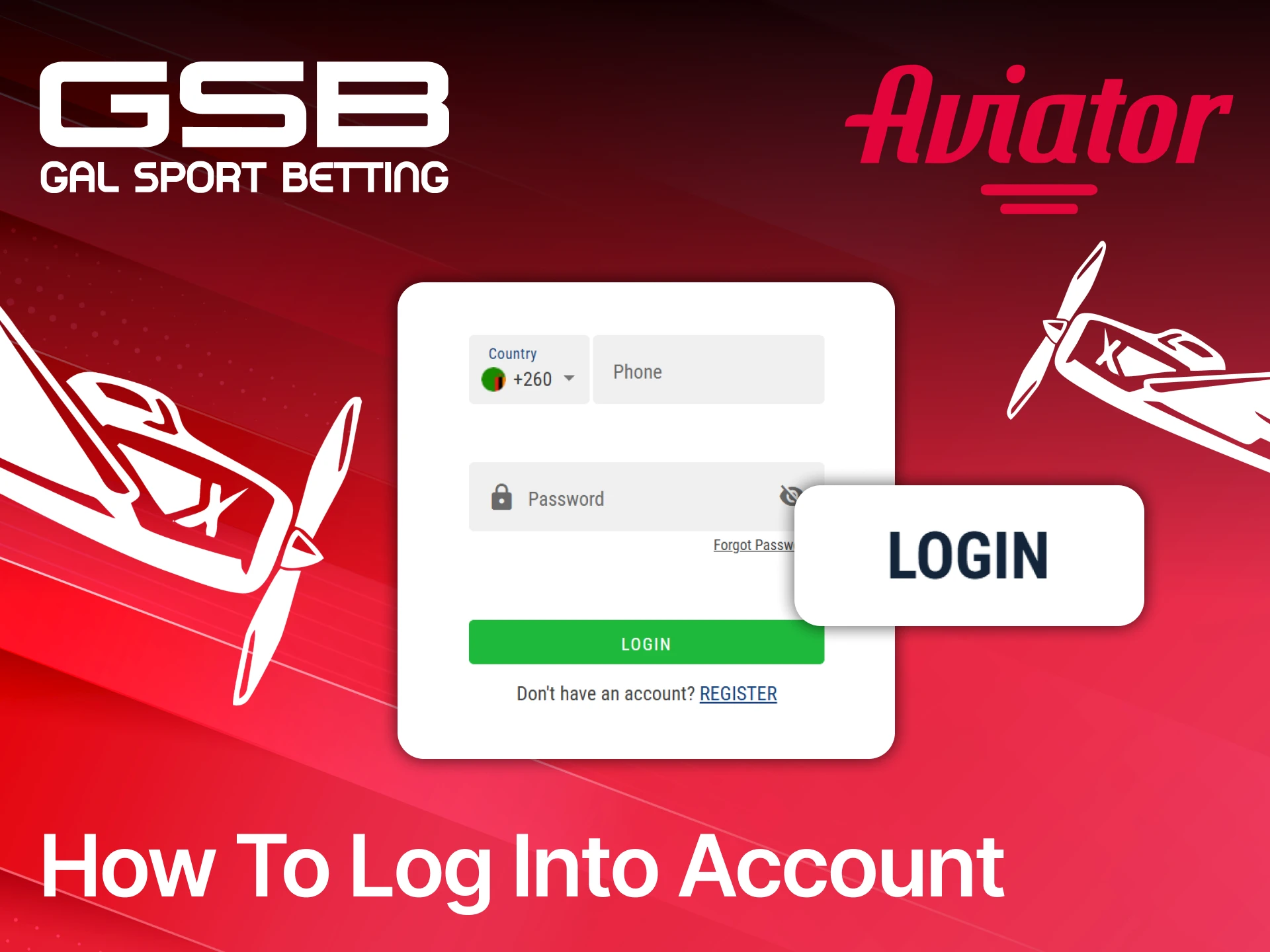 Find out how to log into your GSB account and launch your next Aviator game.